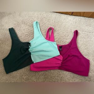 Wild Fable Crop Tops in Green, Pink, and Magenta